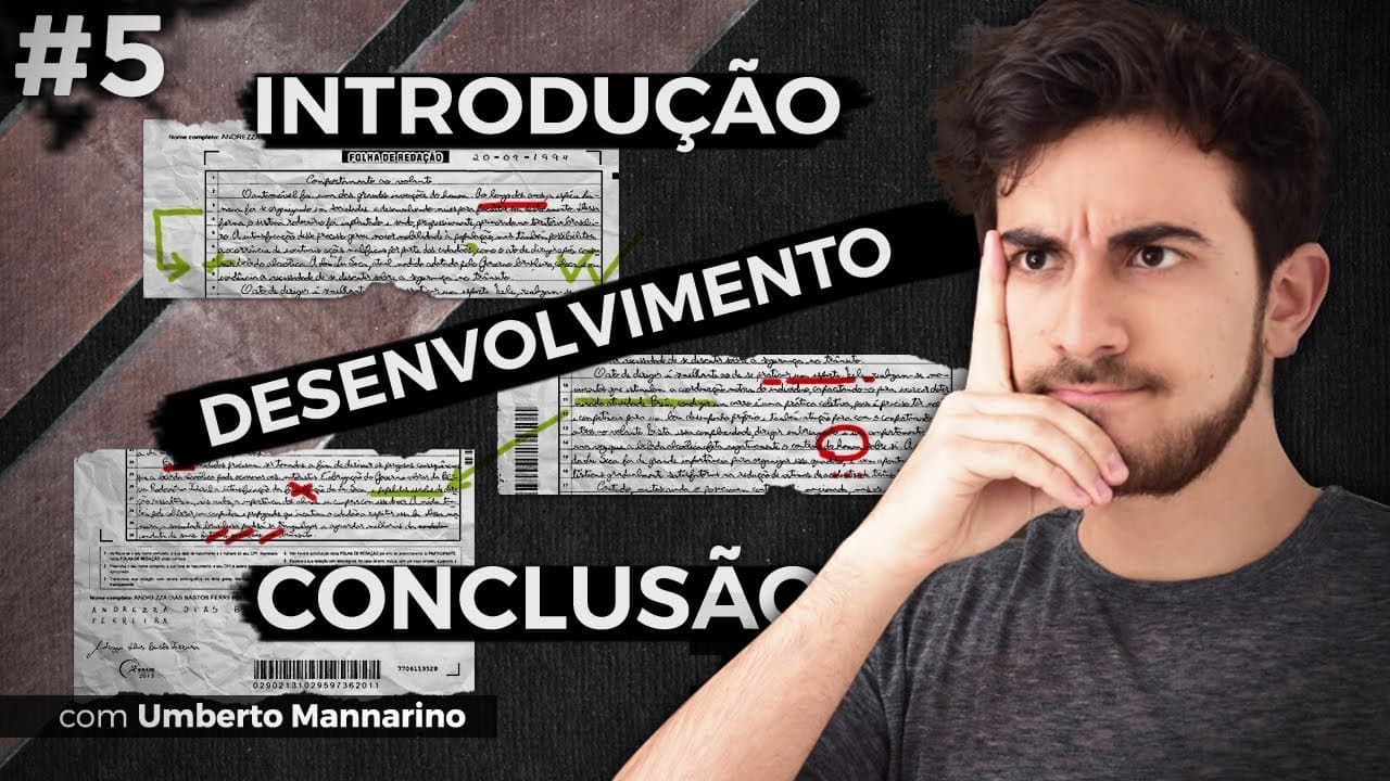 Thumbnail: Análise de REDAÇÃO do ENEM - Estrutura, Coesão e Coerência