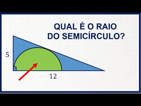 Thumbnail da aula: 💟 Raio da semicircunferência inscrita - A Matemática é LINDA! #2 💟