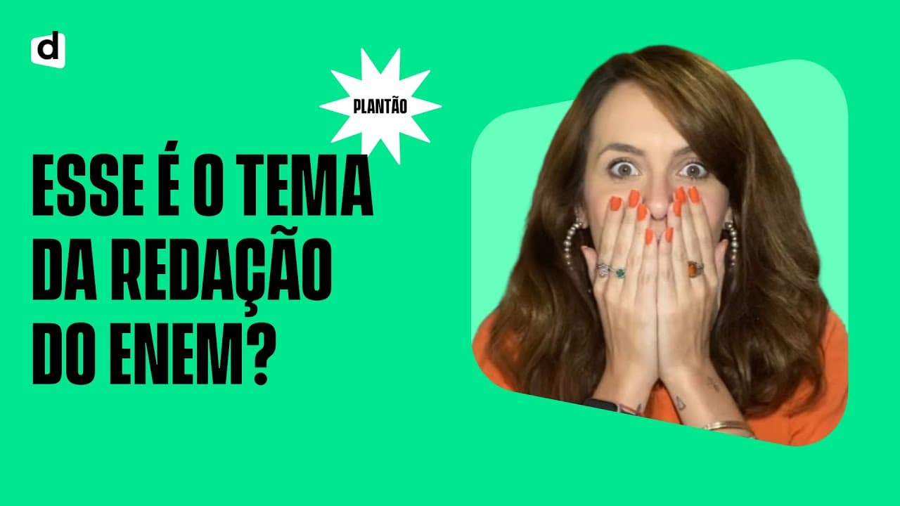 Thumbnail: 5 possíveis Temas de Redação para o Enem 2020 | Plantão Descomplica