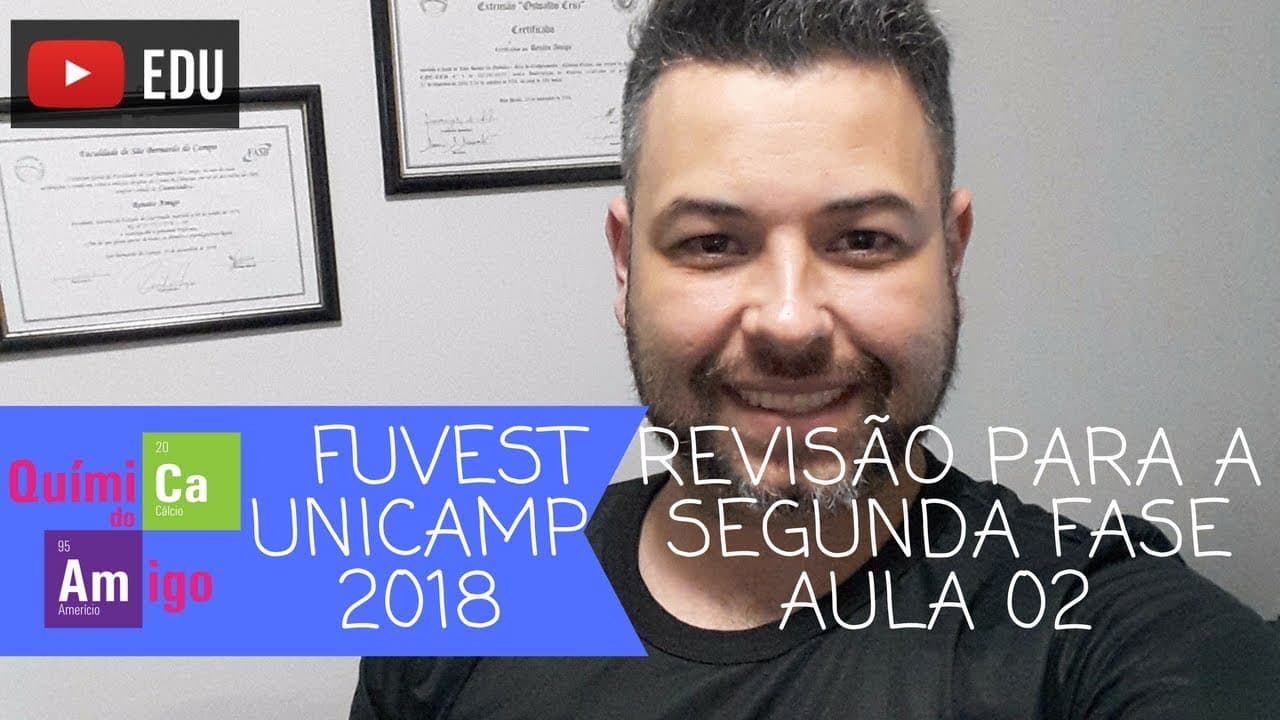 Thumbnail: FUVEST e UNICAMP Segunda fase Revisão 2018 Aula 02
