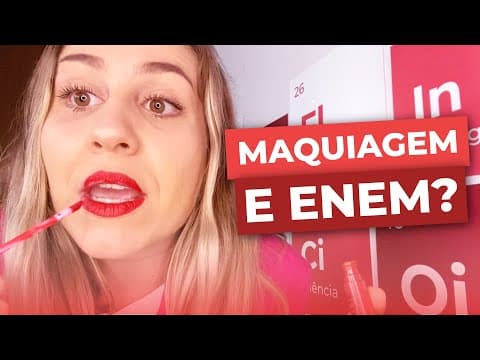 Thumbnail da aula: Maquia e dá aula! | Rolou Uma Química com Prof. Flávia | É MEME OU AULA? | Me Salva! ENEM