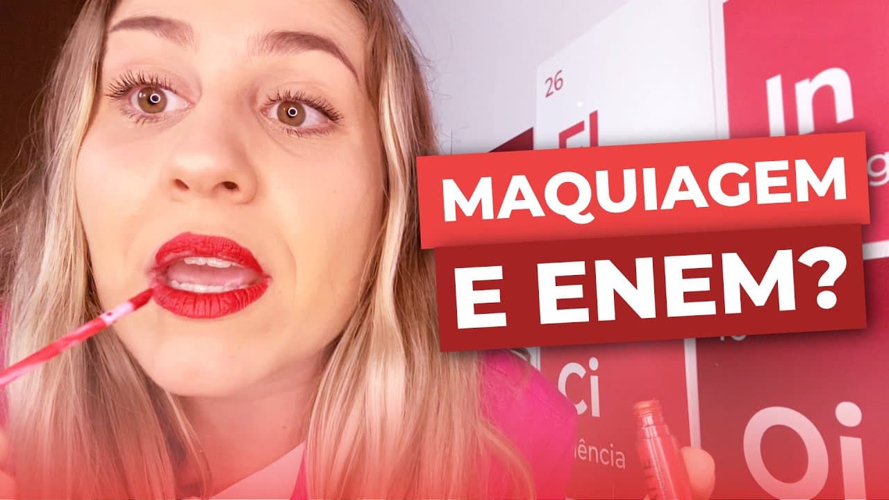 Thumbnail: Maquia e dá aula! | Rolou Uma Química com Prof. Flávia | É MEME OU AULA? | Me Salva! ENEM