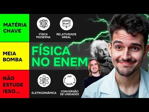 Thumbnail da aula: RANKEANDO MATÉRIAS de FÍSICA no ENEM (melhor ordem para estudar)