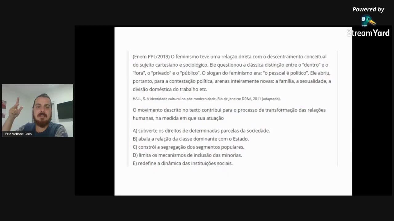 Thumbnail: Sociologia - Questões do ENEM sobre política