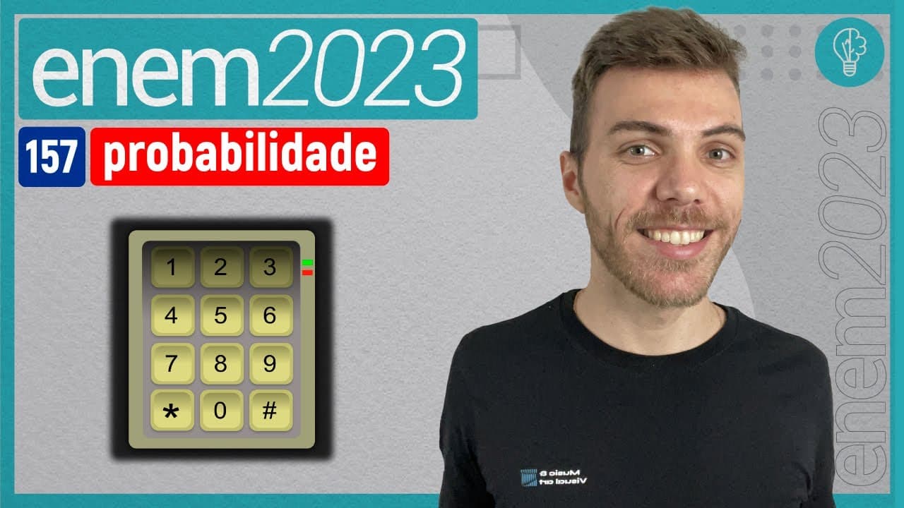 Thumbnail: ENEM 2023 - Ao realizar o cadastro em um aplicativo de investimentos, foi solicitado- PROBABILIDADE