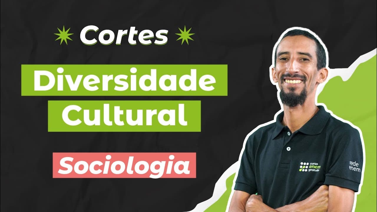 Thumbnail: CORTES DOS AULÕES ENEM 2025: Diversidade Cultural | Sociologia para o Enem | Fábio Pereira