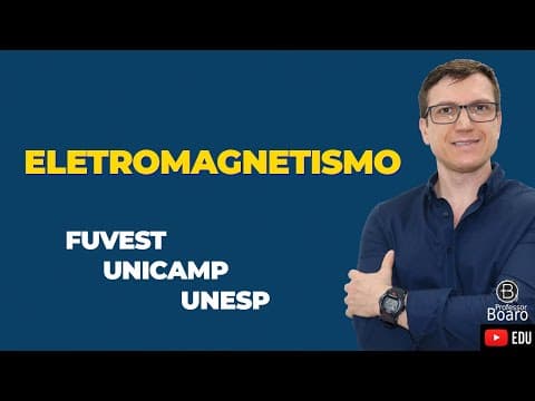 Thumbnail da aula: REVISÃO de FORÇA MAGNÉTICA e CAMPO MAGNÉTICO | FUVEST | Professor Boaro