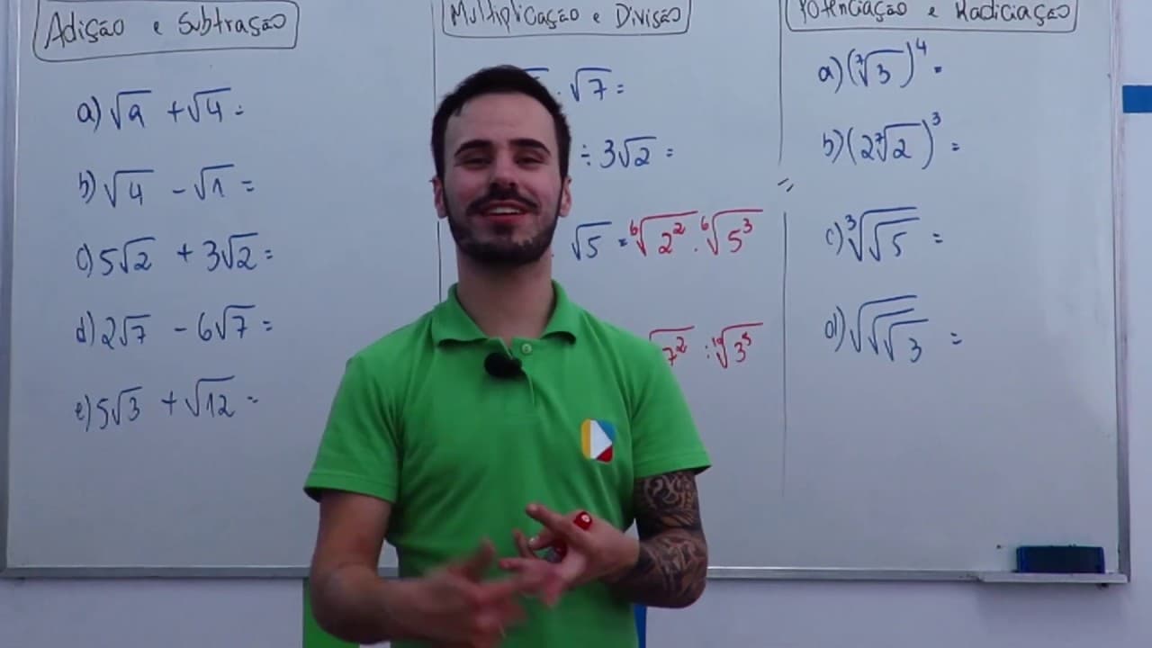 Thumbnail: Matemática - Operações com Radicais