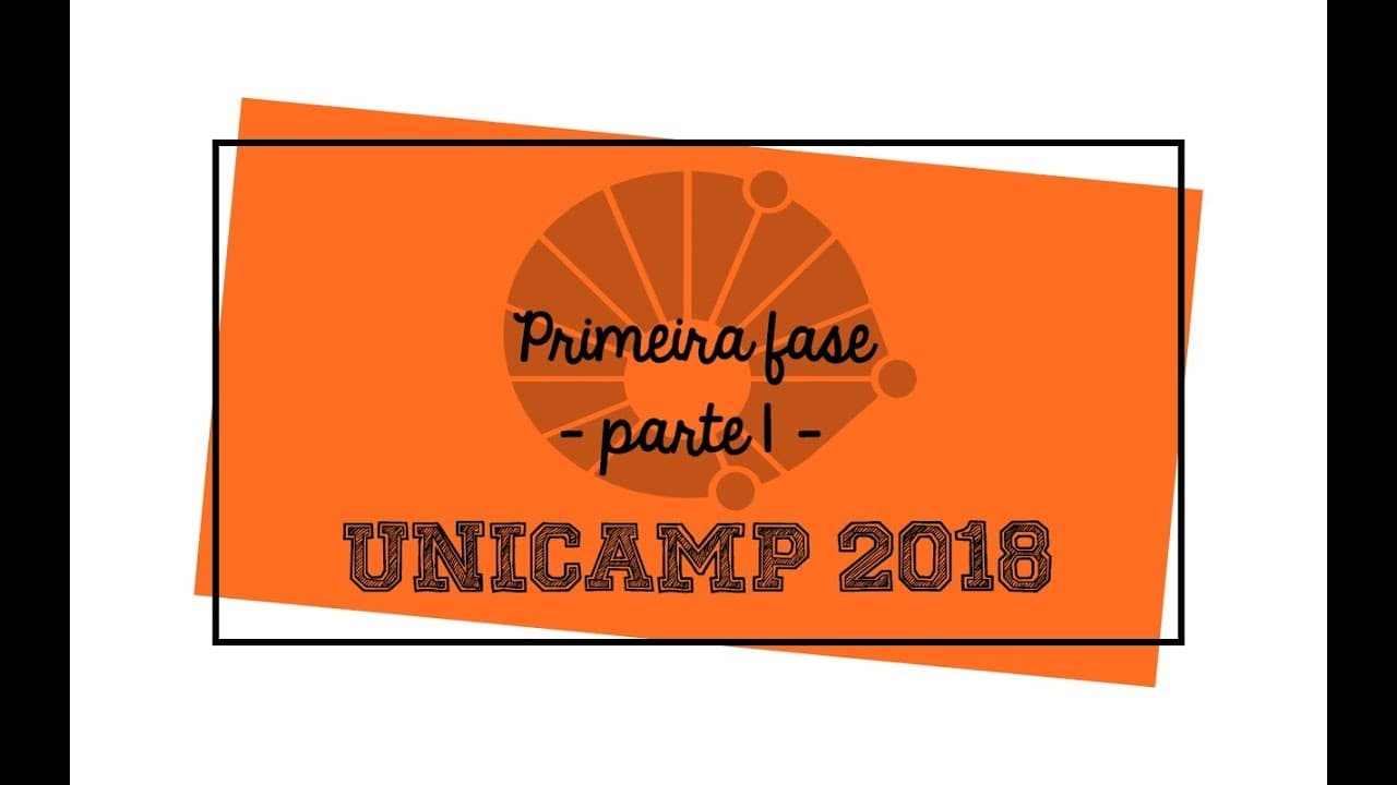 Thumbnail: Unicamp 2018 1 fase matemática parte 1