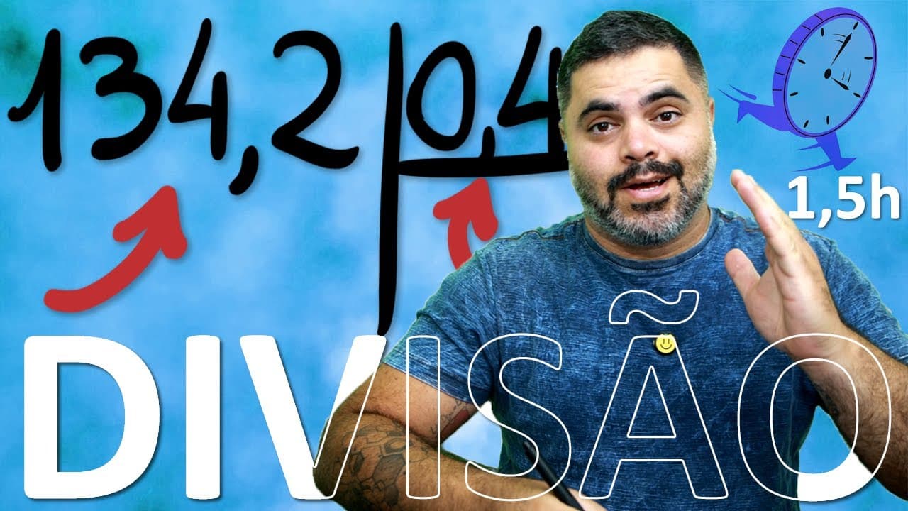 Thumbnail: 💡 Aprenda TUDO SOBRE DIVISÃO EM 1,5 HORA! Aula Completa de Divisão com Vírgula e Números Negativos