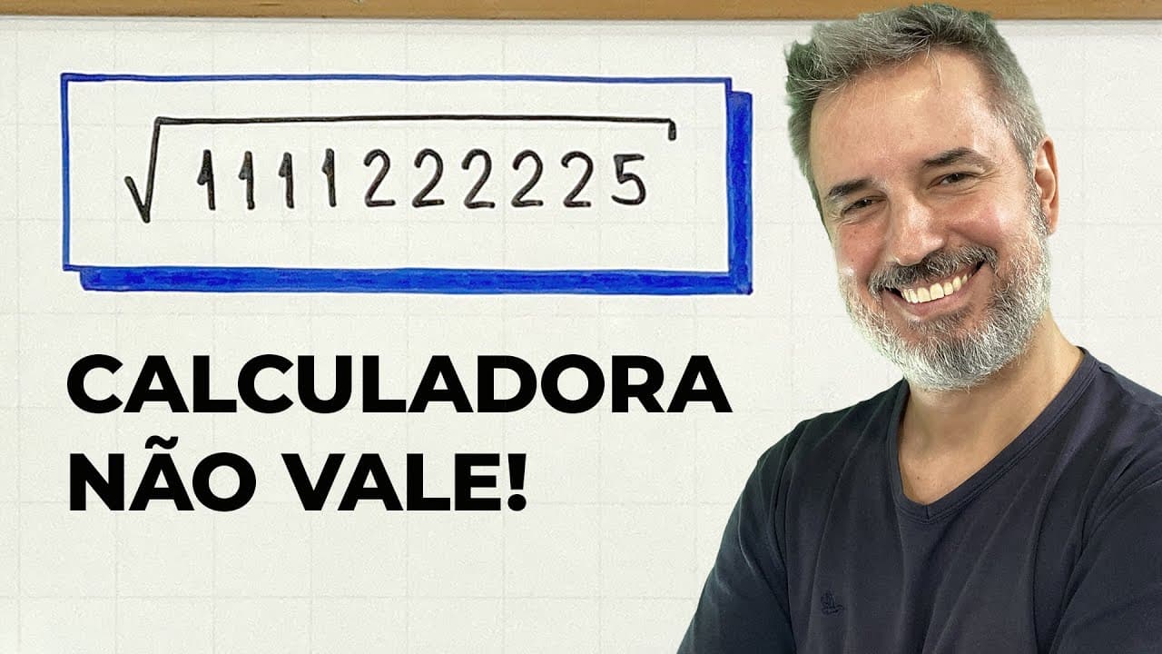 Thumbnail: RAIZ QUADRADA de 1111222225 SEM CALCULADORA?! 🛡 [Horizontal]