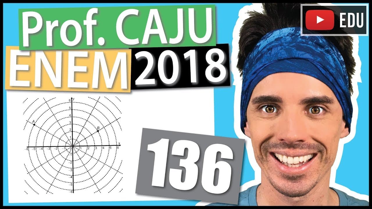 Thumbnail: [ENEM 2018] 136 📓 GEOMETRIA Sobre um sistema cartesiano considera-se uma malha formada por