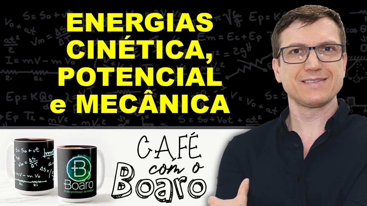 Thumbnail: ENERGIAS CINÉTICA, POTENCIAL e MECÂNICA - Dinâmica - EXERCÍCIOS para REVISÃO de FÍSICA - EXC085