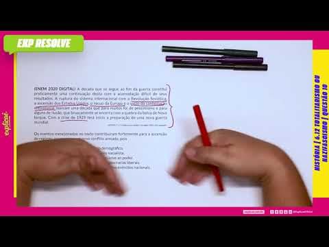 Thumbnail da aula: A DÉCADA QUE SE SEGUE AO FIM DA GUERRA CONSTITUI PRATICAMENTE (...) |TOTALITARISMO OU NAZIFASCISMO