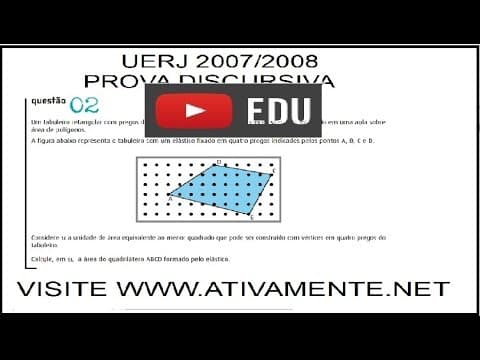 Thumbnail da aula: Questão 2 da  UERJ 2007/2008  prova discursiva