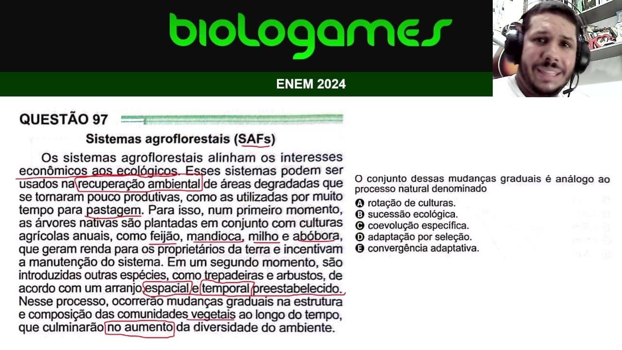 Thumbnail: ENEM 2024 - PROVA VERDE - Questão 97