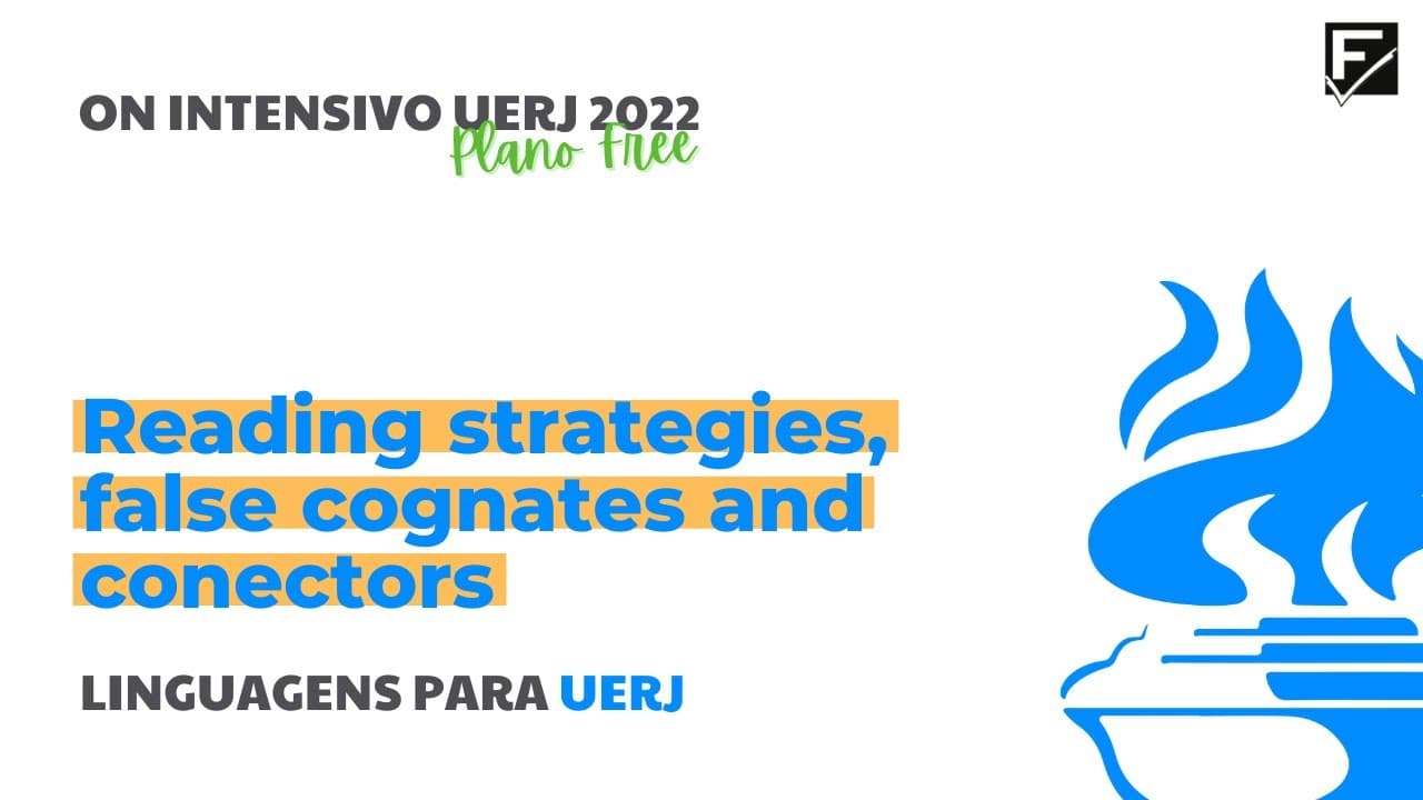 Thumbnail: [ON INTENSIVO UERJ 2021] Inglês: Reading Strategies, False Cognates and Connectors