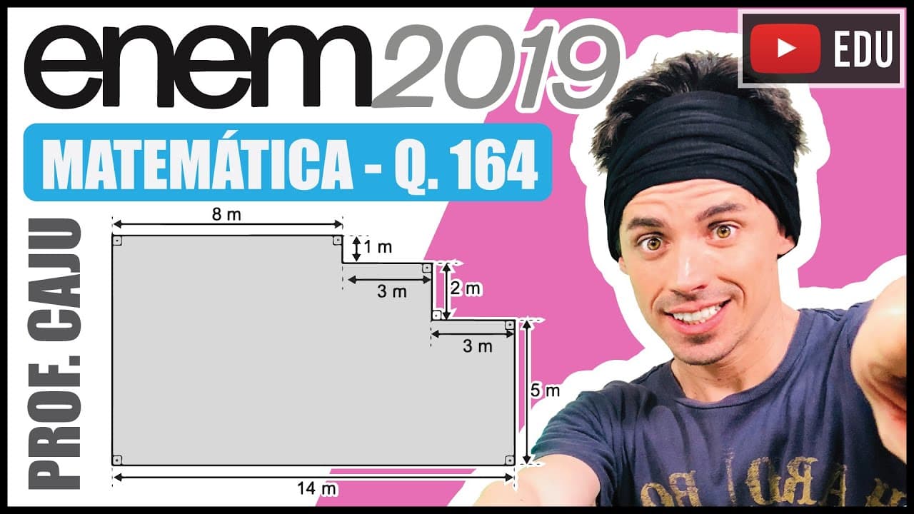Thumbnail: [ENEM 2019] 164 📘 GEOMETRIA ESPACIAL Um mestre de obras deseja fazer uma laje com espessura de 5 cm