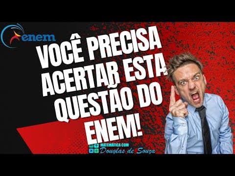 Thumbnail da aula: QUESTÃO DO ENEM 2011 | ÁREA E PERÍMETRO DE RETÂNGULO | VOCÊ NÃO PODE ERRAR ESTA QUESTÃO!