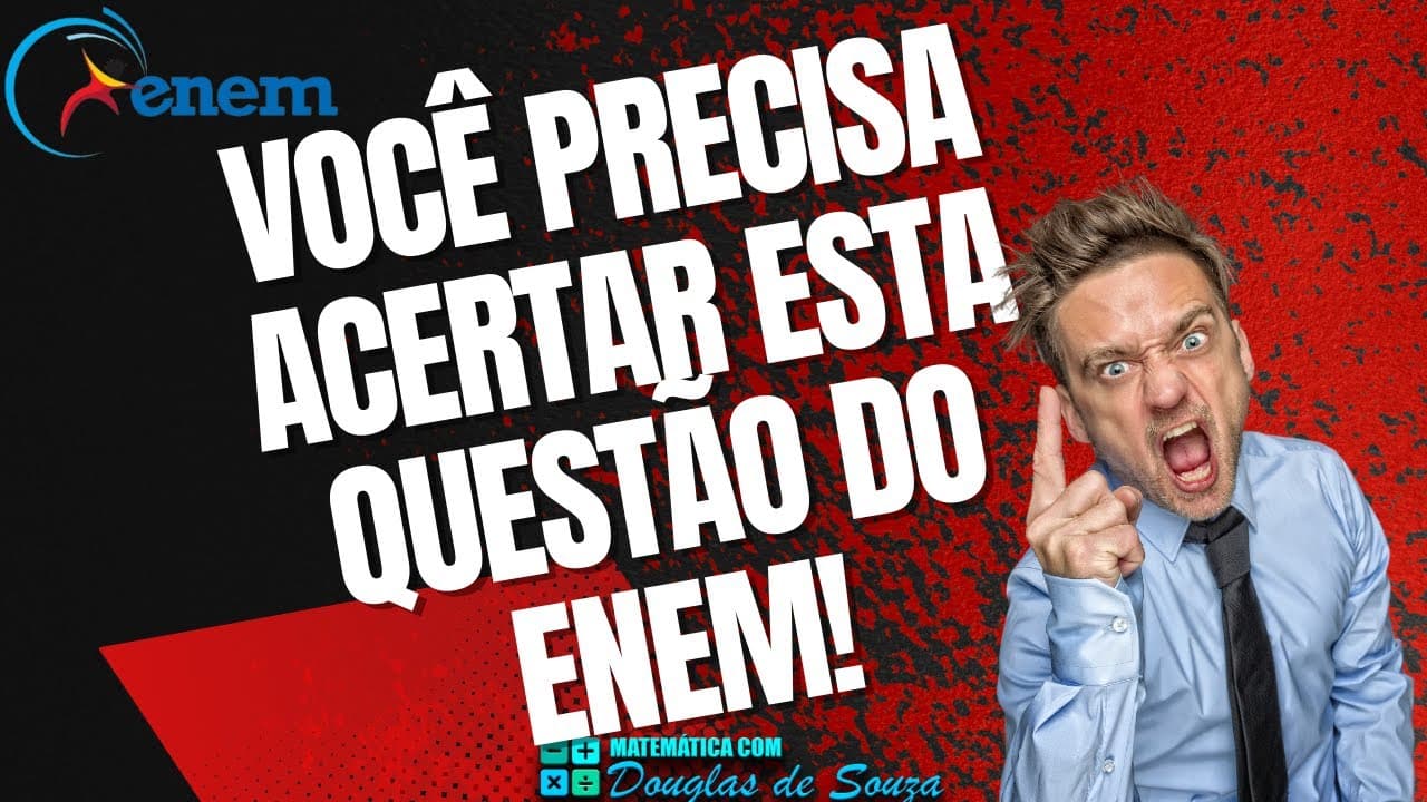 Thumbnail: QUESTÃO DO ENEM 2011 | ÁREA E PERÍMETRO DE RETÂNGULO | VOCÊ NÃO PODE ERRAR ESTA QUESTÃO!