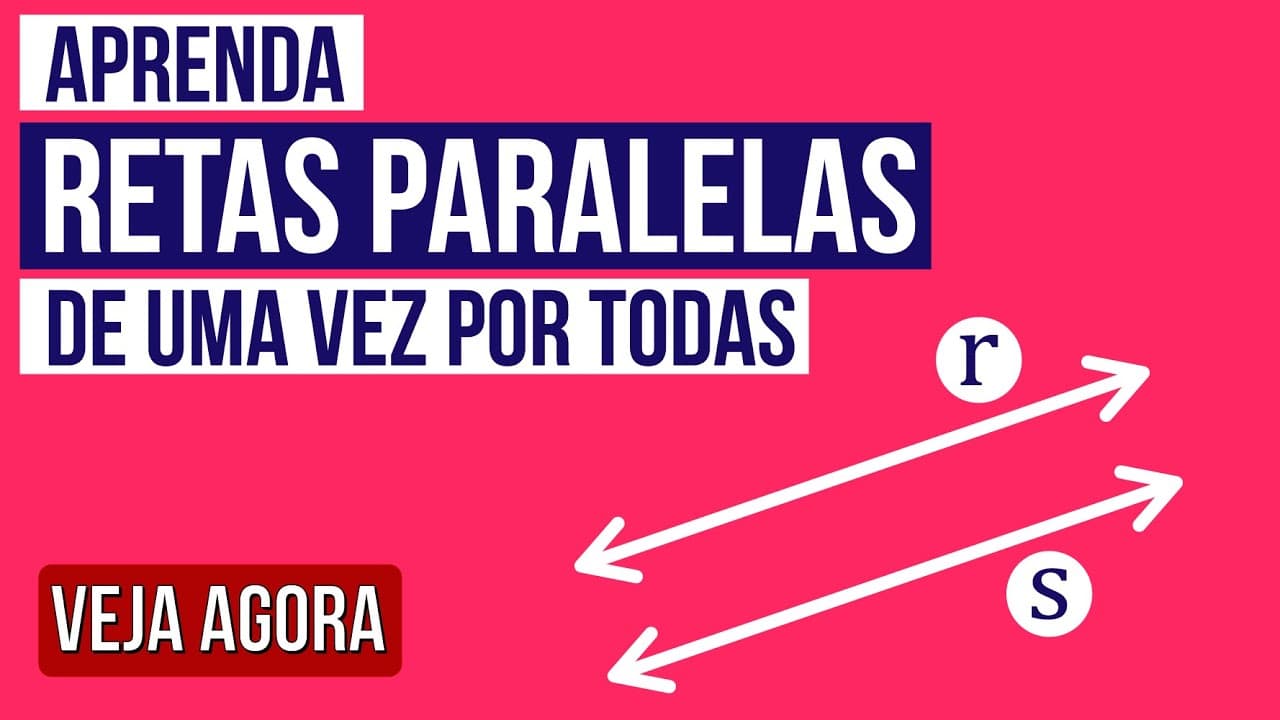 Thumbnail: APRENDA RETAS PARALELAS DE UMA VEZ POR TODAS. Matemática Enem com o prof. Lucas Borguezan