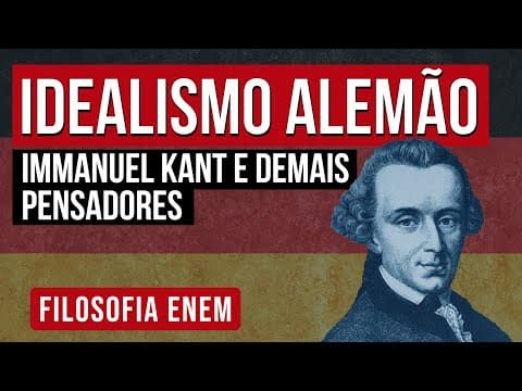 Thumbnail da aula: IDEALISMO ALEMÃO: Immanuel Kant e demais pensadores | Filosofia para o Enem | Ernani Júnior da Silva