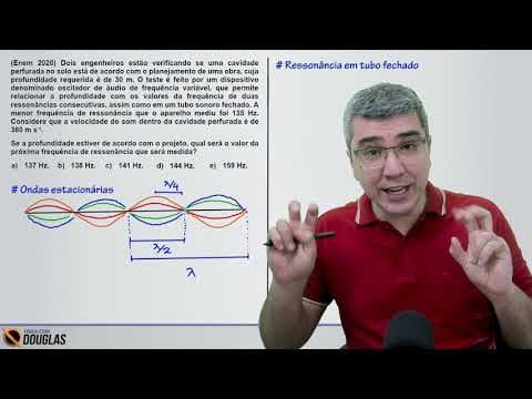 Thumbnail da aula: Enem 2020 e o tubo sonoro fechado na medição da profundidade de uma cavidade