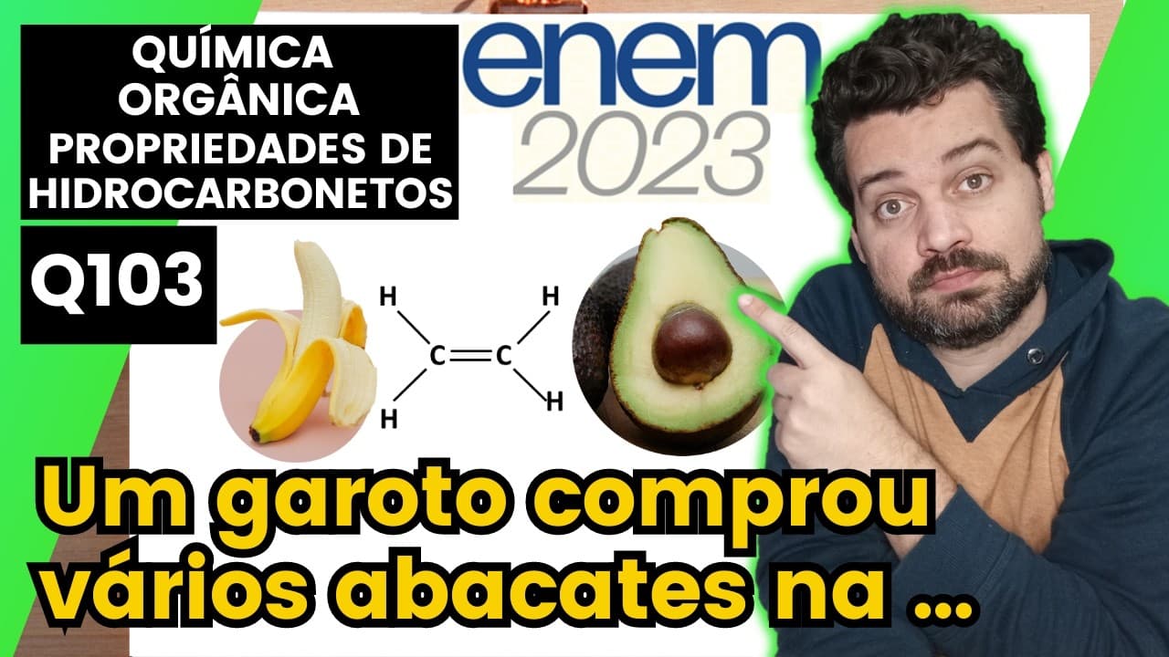 Thumbnail: ✏️ENEM 2023 | Um garoto comprou vários abacates na feira, mas descobriu que eles não estavam maduros