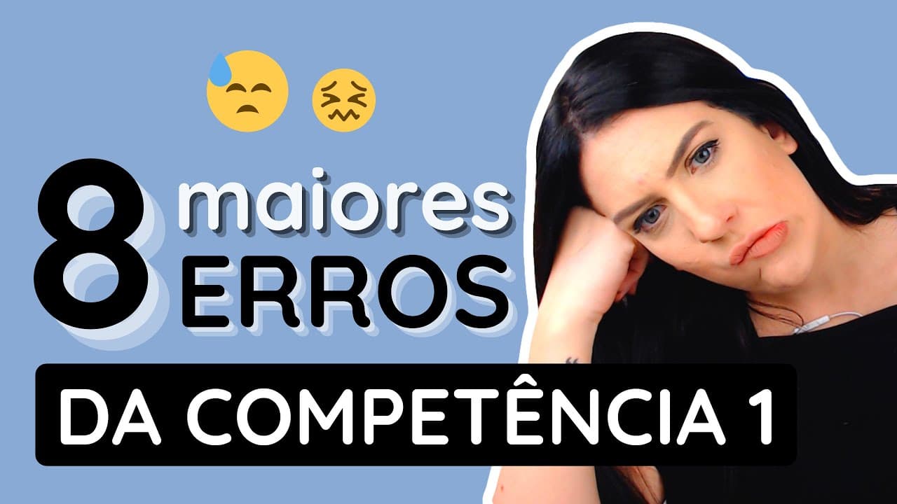 Thumbnail: Erros mais comuns na competência 1