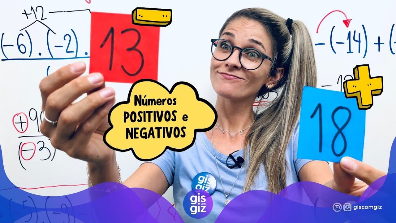 Thumbnail: OPERAÇÕES COM NÚMEROS INTEIROS | NÚMEROS NEGATIVOS |