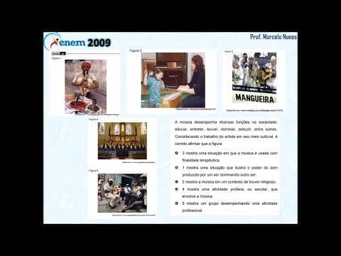 Thumbnail da aula: Enem 2009 (PPL): música (canção popular).