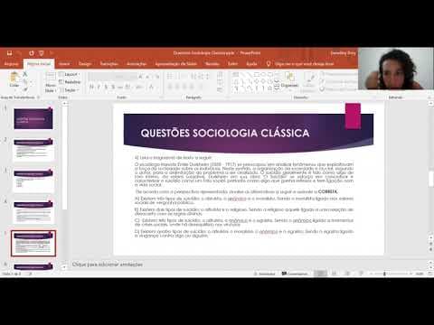 Thumbnail da aula: Sociologia | Questões Comentadas | Aula nº 7 | Profª Graldiny | PVS AÇÃO