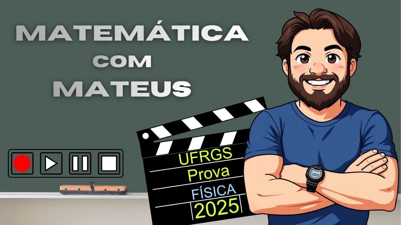 Thumbnail: UFRGS 2025 | FÍSICA | QUESTÃO 20 | PISCINA E PRESSÃO ATMOSFÉRICA