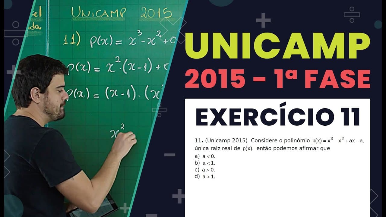 Thumbnail: RESOLUÇÃO UNICAMP 2015 | Exercício 11