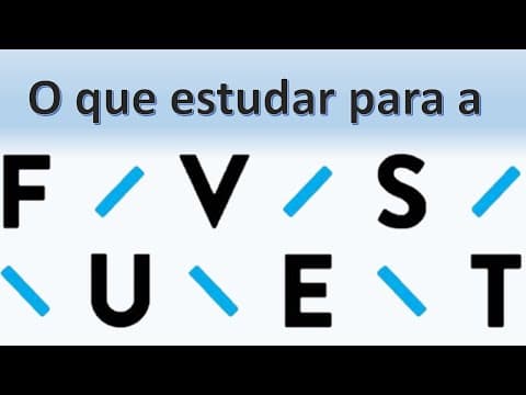 Thumbnail da aula: O que estudar para a FUVEST