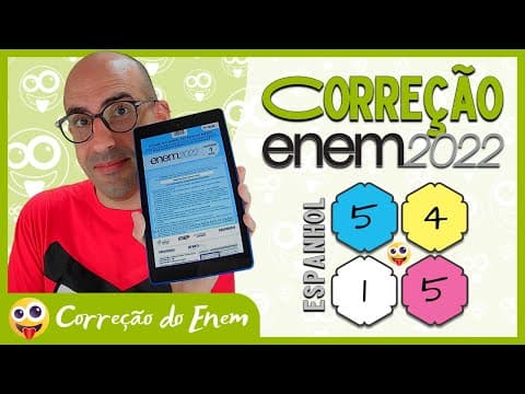 Thumbnail da aula: [CORREÇÃO DO ENEM] Questão 5 (espanhol) - Enem 2022 - Prova azul ▷ Maternidades en pandemia