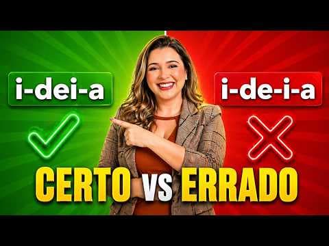 Thumbnail da aula: SEPARAÇÃO DE SÍLABAS: NUNCA SEPARE UM DITONGO OU UM TRITONGO!