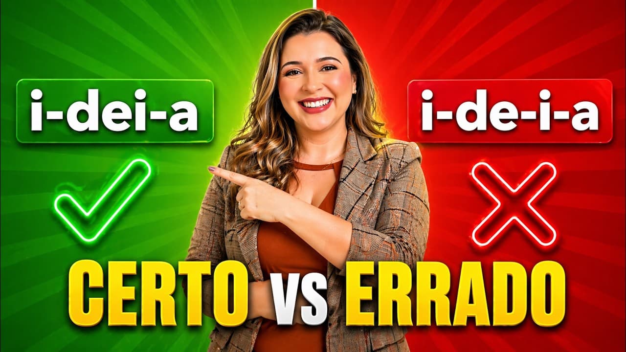 Thumbnail: SEPARAÇÃO DE SÍLABAS: NUNCA SEPARE UM DITONGO OU UM TRITONGO!