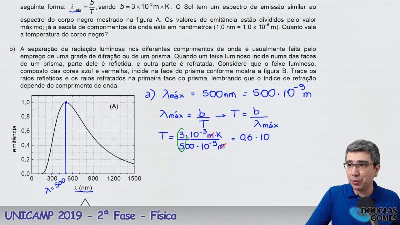 Thumbnail: UNICAMP 2019 segunda fase Questão 12