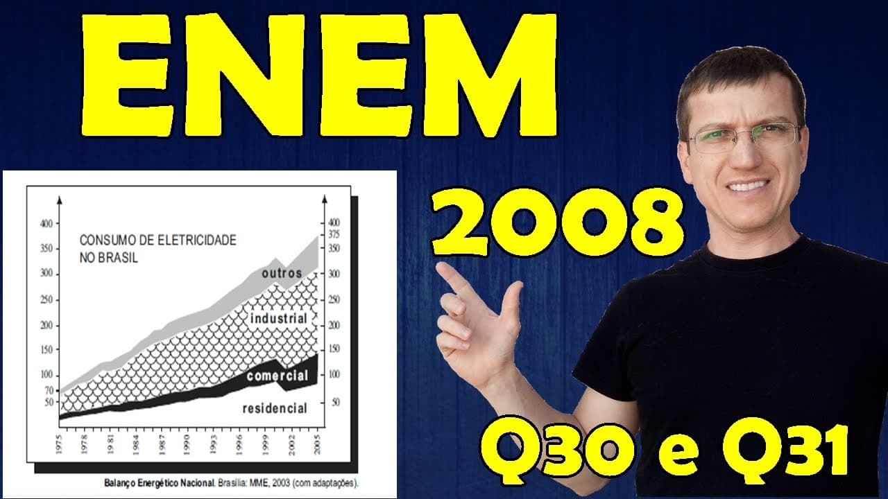 Thumbnail: ENEM 2008   Questões 30 e 31 -  Prova Amarela - Eletricidade - Prof  Marcelo Boaro