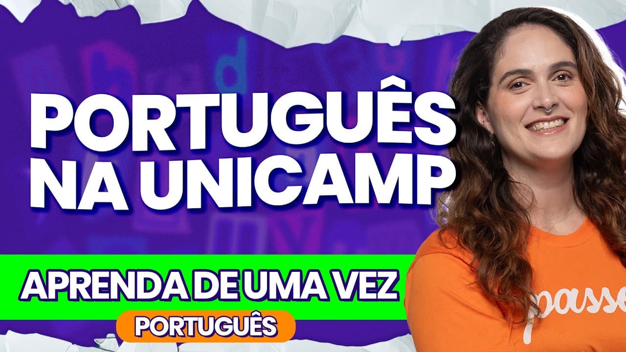 Thumbnail: PORTUGUêS NA UNICAMP - AULA DE PORTUGÊS | PasseiMed!