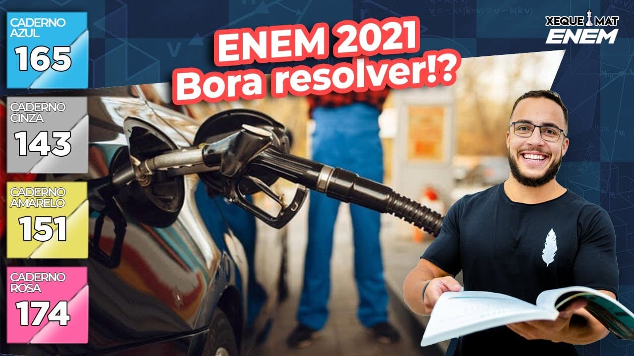 Thumbnail: 🟣 Questão 165 - Caderno Azul | Razão e proporção | MATEMÁTICA ENEM 2021