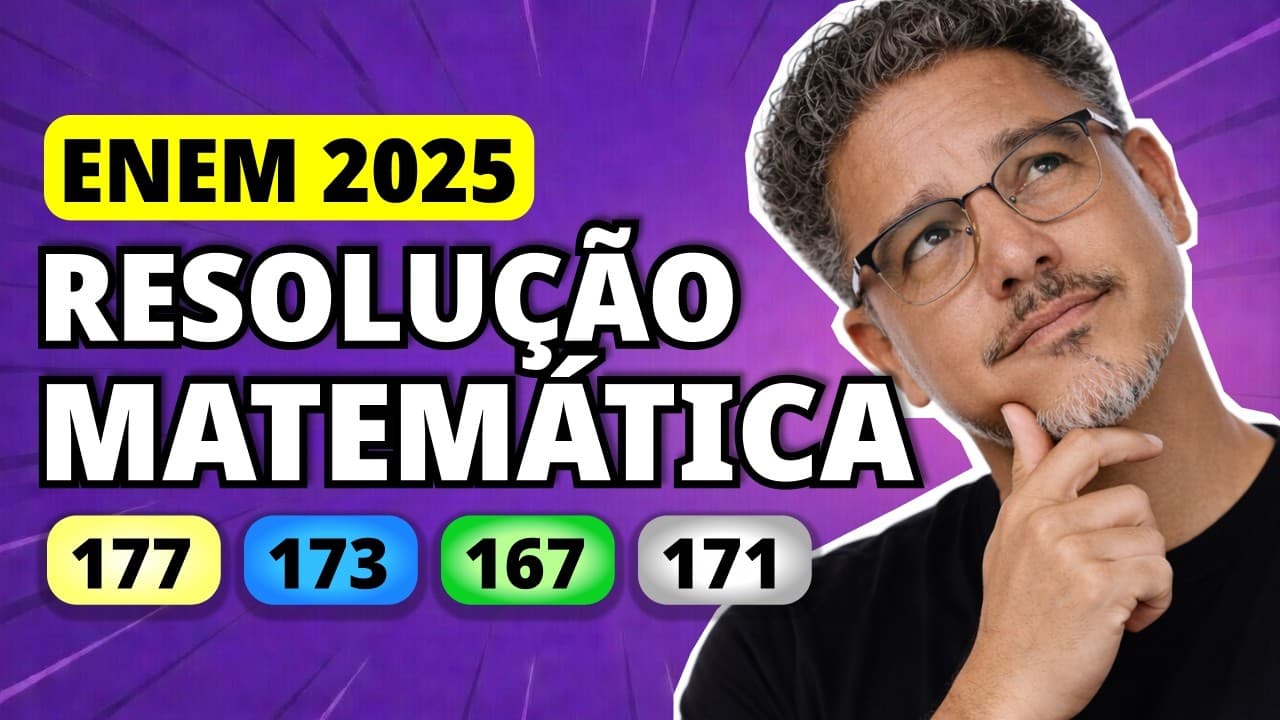Thumbnail: ENEM 2025 Matemática – Questão 177 | Em uma cidade, será construído um túnel que atravessa uma