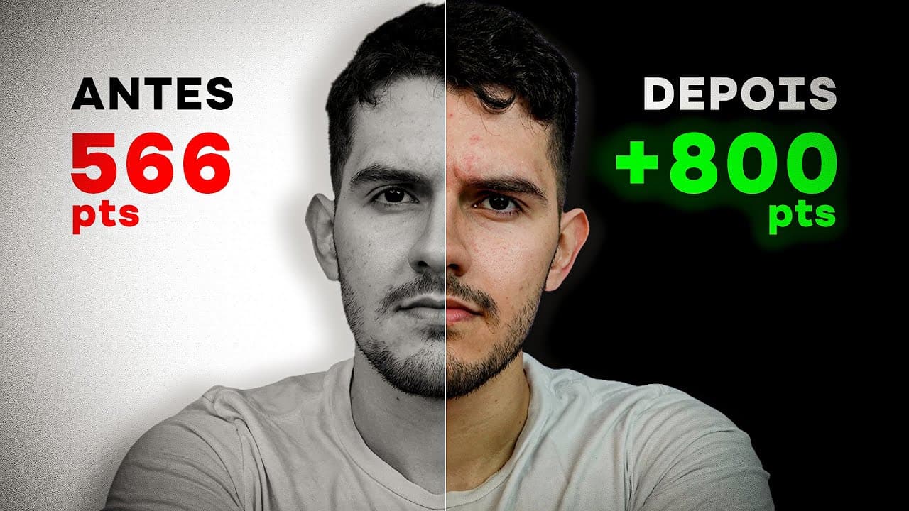 Thumbnail: O ERRO que está destruindo sua preparação para o ENEM (e você nem percebeu)