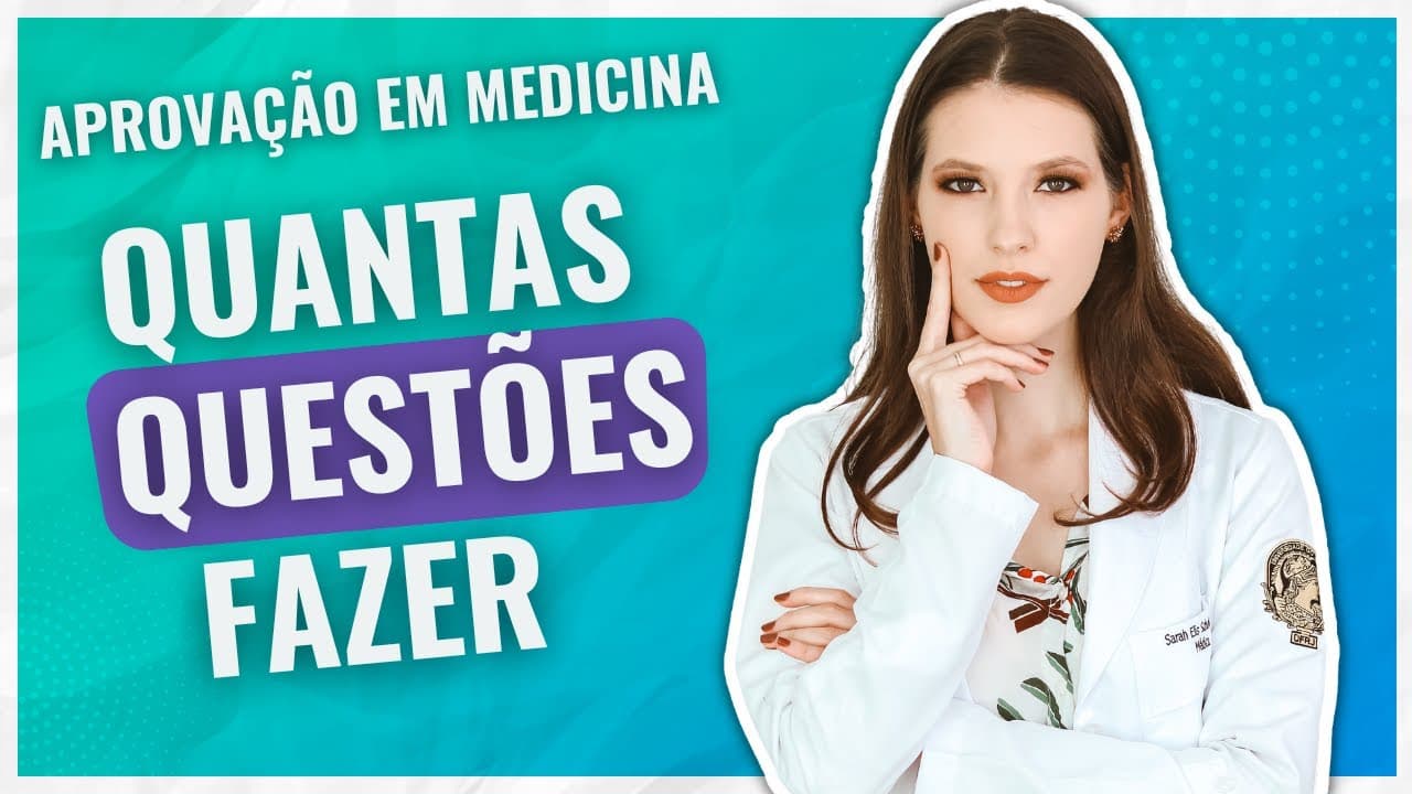 Thumbnail: Quantas QUESTÕES por DIA para passar em MEDICINA na federal | Sarah Schollmeier