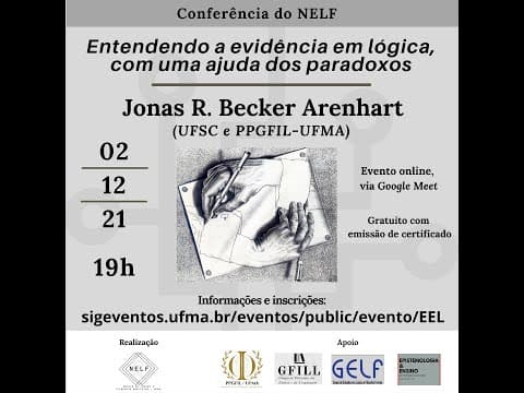Thumbnail da aula: Entendendo a evidência em lógica, com uma ajuda dos paradoxos - Jonas R. Becker Arenhart (UFSC)