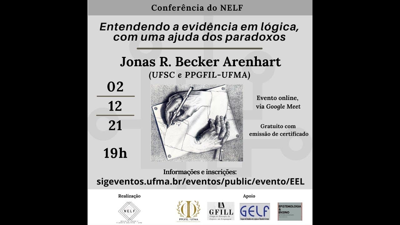 Thumbnail: Entendendo a evidência em lógica, com uma ajuda dos paradoxos - Jonas R. Becker Arenhart (UFSC)