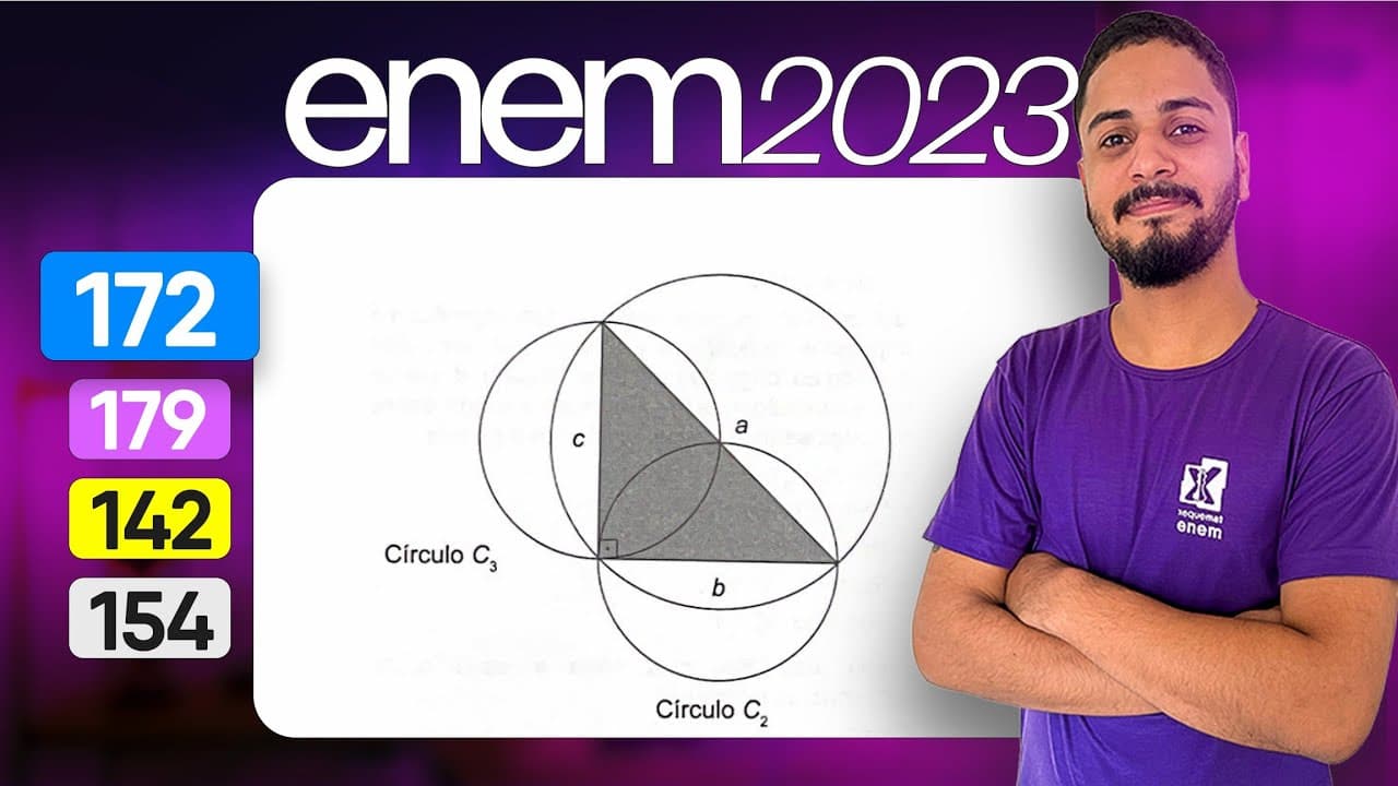 Thumbnail: Questão 172 - Caderno Azul | Trigonometria | MATEMÁTICA ENEM 2023