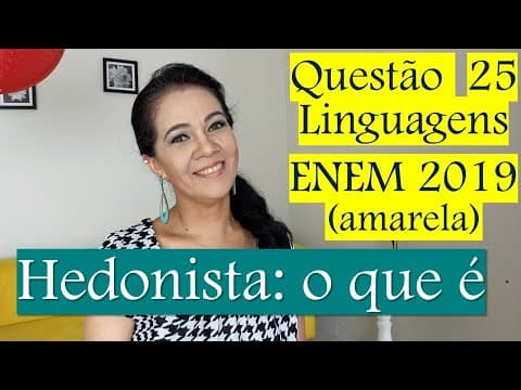 Thumbnail da aula: Hedonista: o que é?