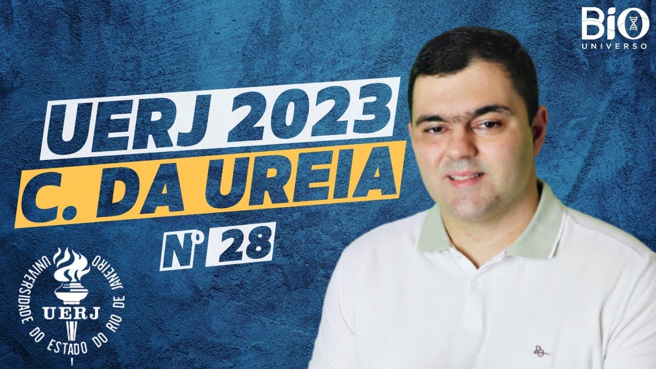 Thumbnail: UERJ 2023 (QUESTÃO 28) - A ureia é produzida pelo organismo a partir da amônia
